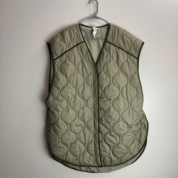 Hm Quilted Vest Oversized Vintage Size M/L